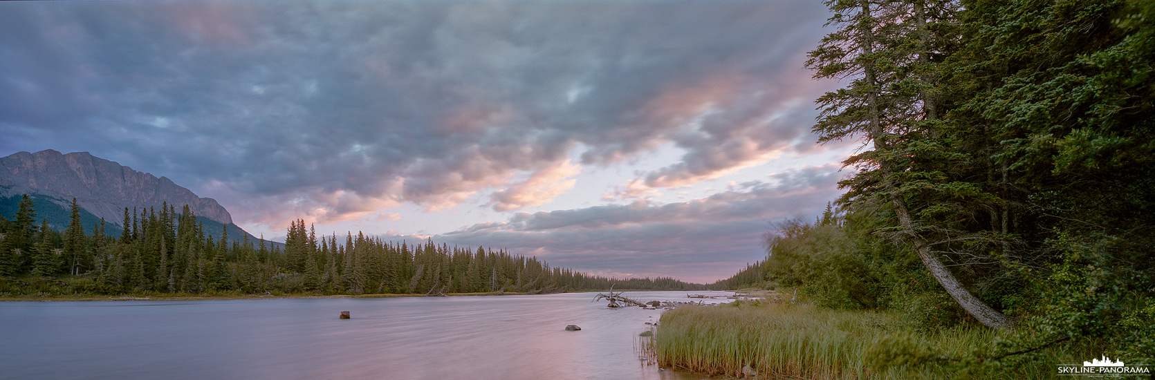 Panorama Bow River - Alberta Kanada (p_01279)