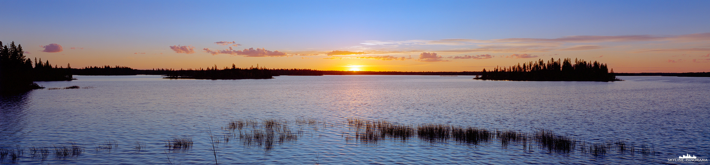 Shen Hao TFC 624 - Alberta/ Kanada - Panorama zum Sonnenuntergang am Astotin Lake im Elk Island Nationalpark. Der Nationalpark befindet sich ca. 45km östlich von Edmonton und ist der kleinste Nationalpark von Kanada. 