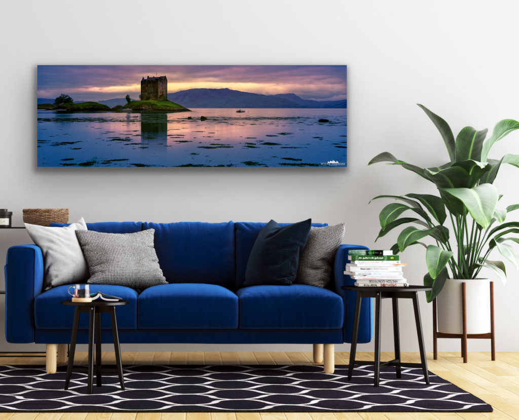 Castle Stalker als Wandbild, Fine Art Print auf Aluträgerplatte oder hinter Acryl
